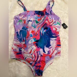 Torrid NWT Abstract Swirl One-Piece Swimsuit Size 3 Plus